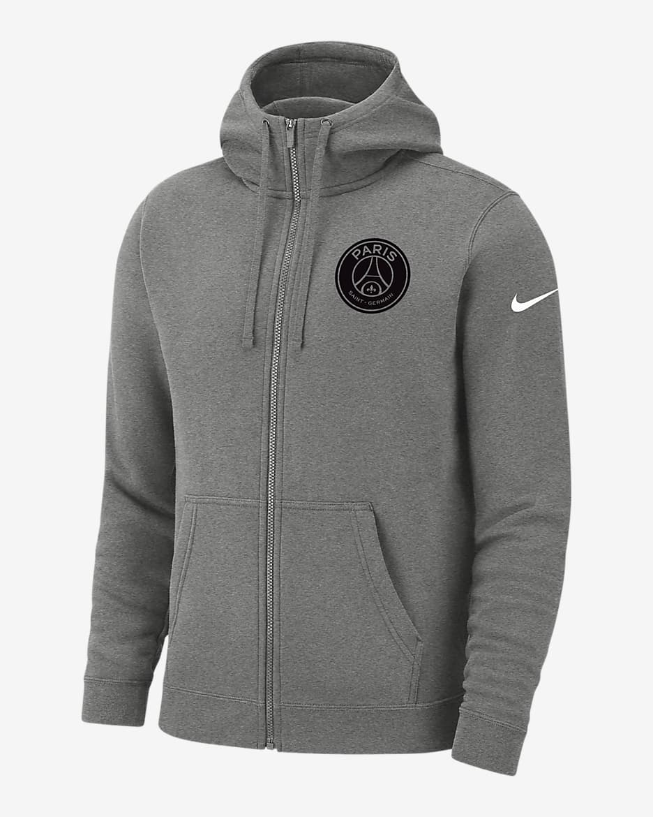 Paris Saint Germain Club Fleece Men s Full Zip Hoodie. Nike